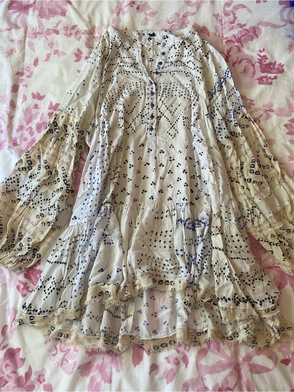 Free People cream/white dress